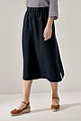 Drape Pull On Midi Skirt