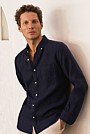 Regular Fit Delave Linen Long Sleeve Shirt