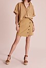 Button Detail Skirt