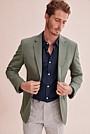 Slim Cotton Linen Blazer