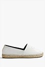 CR Logo Leather Espadrille