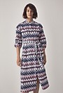 Linen Ikat Shirt Dress