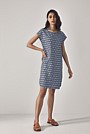 Linen Geometric Ikat Dress