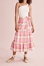 Organically Grown Linen Check Skirt