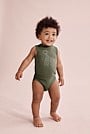 Organically Grown Cotton Giraffe Rib Bodysuit