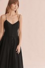 Button Maxi Slip Dress