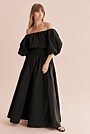 Off Shoulder Taffeta Top