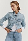 Australian Cotton Blend Slim Fit Denim Jacket