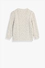 Organically Grown Cotton Cable Crew Knit