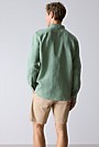 Regular Fit Delave Linen Long Sleeve Shirt