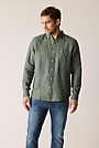 Regular Fit Delave Linen Long Sleeve Shirt