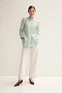 Cotton Modal Stripe Longline Shirt