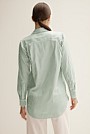 Cotton Modal Stripe Longline Shirt