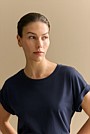 Pima Cotton Cuff Sleeve T-shirt