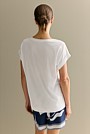 Pima Cotton Cuff Sleeve T-shirt