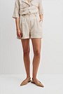 Organically Grown Linen Tuck Front Short