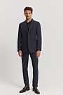 Regular Fit Textured Wool Stretch Blazer