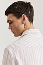 Tailored Fit Organically Grown Linen Stripe Shirt