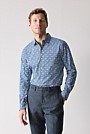 Tailored Fit Cotton Micro Floral Shirt