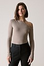 Asymmetric Rib Knit