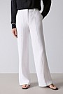 Linen Pintuck Detail Wide Leg Pant