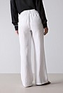 Linen Pintuck Detail Wide Leg Pant