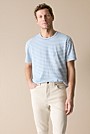 Linen Cotton Stripe T-Shirt