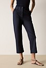 Stretch Cotton Capri Pant