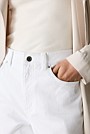 Sateen Straight Leg Jean