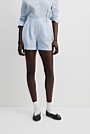 Organically Grown Linen Tuck Front Short