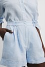 Organically Grown Linen Tuck Front Short