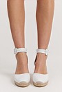 Carolina Leather Espadrille Wedge