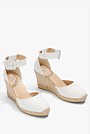 Carolina Leather Espadrille Wedge