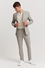 Slim Fit Linen Stretch Pinstripe Jacket