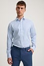 Regular Fit Textured Stripe Travel Shirt