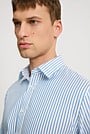 Regular Fit Textured Stripe Travel Shirt