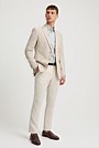 Slim Fit Linen Pinstripe Blazer