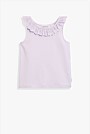Organically Grown Cotton Broderie Frill Tank
