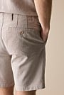 Regular Fit Yarn Dyed Cotton Short