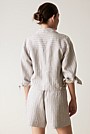 Yarn Dyed Linen Pinstripe Jacket