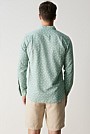 Tailored Linen Cotton Micro Floral Shirt