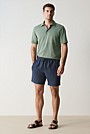 Cotton Herringbone Jacquard Polo