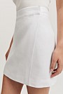 Organically Grown Linen Wrap Mini Skirt