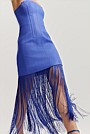 Basket Weave Strapless Dress