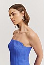 Basket Weave Strapless Dress