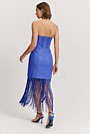 Basket Weave Strapless Dress