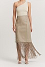 Basket Weave Midi Skirt