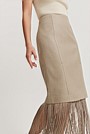 Basket Weave Midi Skirt