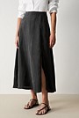 Lyocell A-Line Midi Skirt