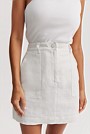 Organically Grown Linen Pocket Detail Mini Skirt